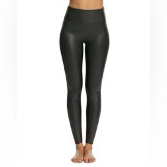 Spanx Women’s Shiny Faux Leather Leggings - Small - Picture 3 of 9